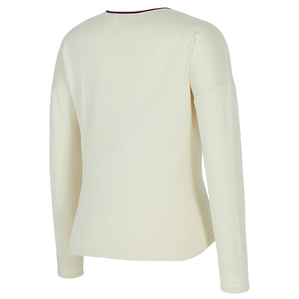 USWNT Concepts Sport Women's Kaki Hacci Knit Pullover Sweatshirt -  Cream