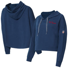 USWNT Concepts Sport Women's Elevation Tri-Blend Long Sleeve Pullover Hoodie -  Navy