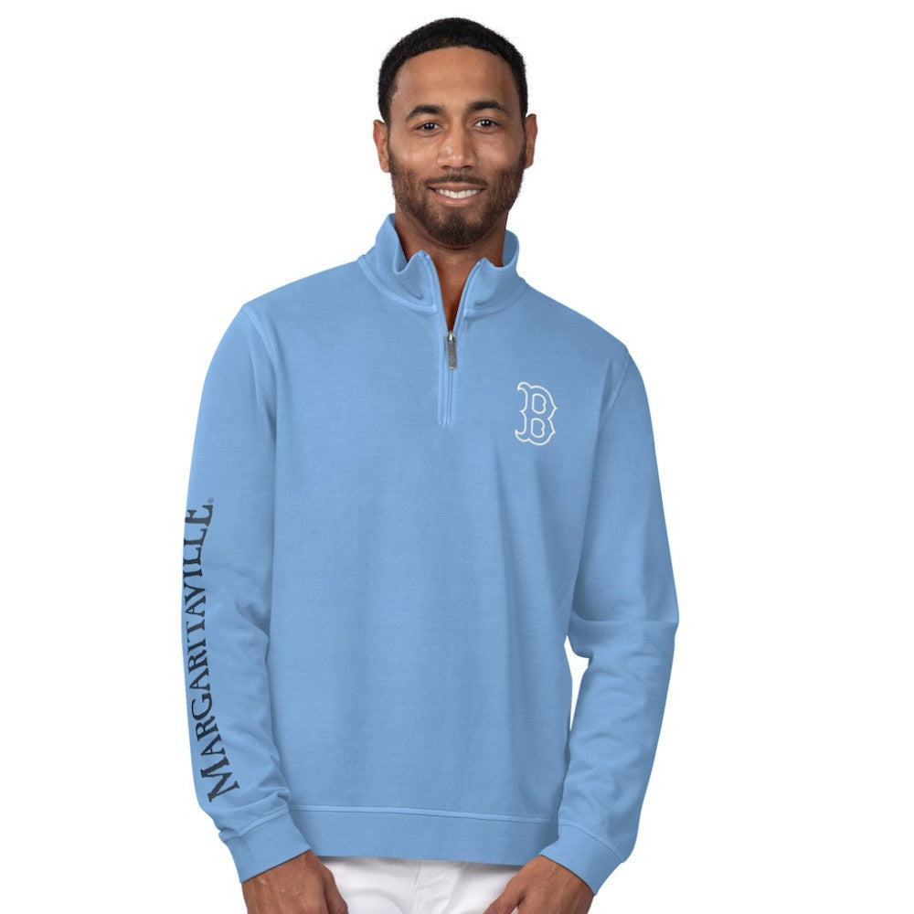 MLB Boston Red Sox Margaritaville First Pitch Quarter-Zip Pullover Top