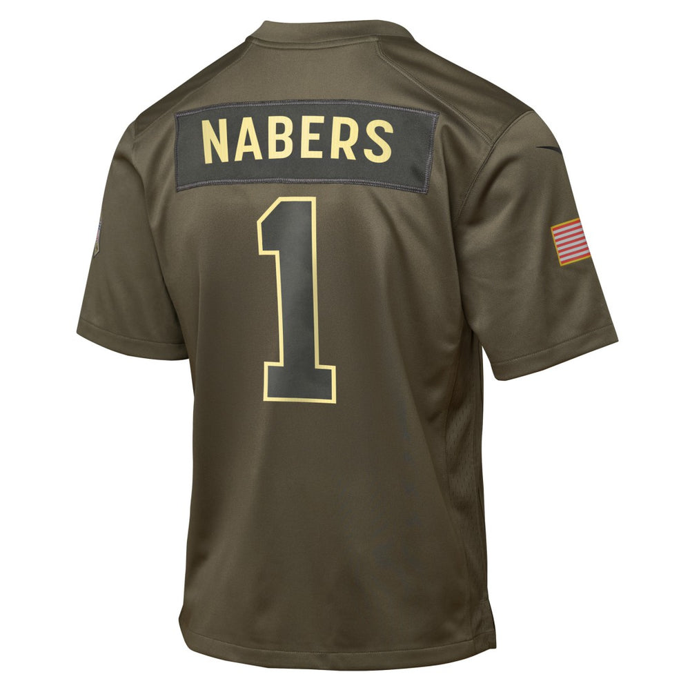 Malik Nabers  Youth 2025 Salute to Service Game Jersey - New York Giants