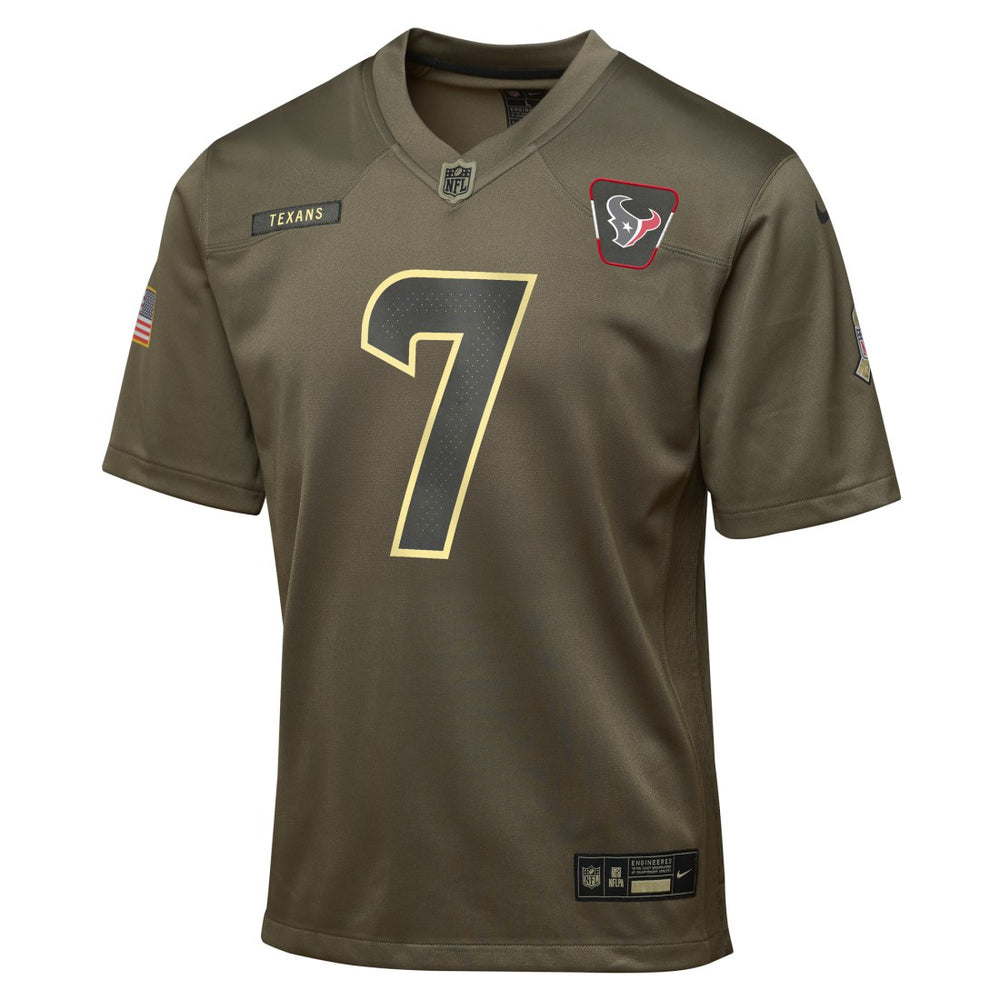 C.J. Stroud  Youth 2025 Salute to Service Game Jersey - Houston Texans