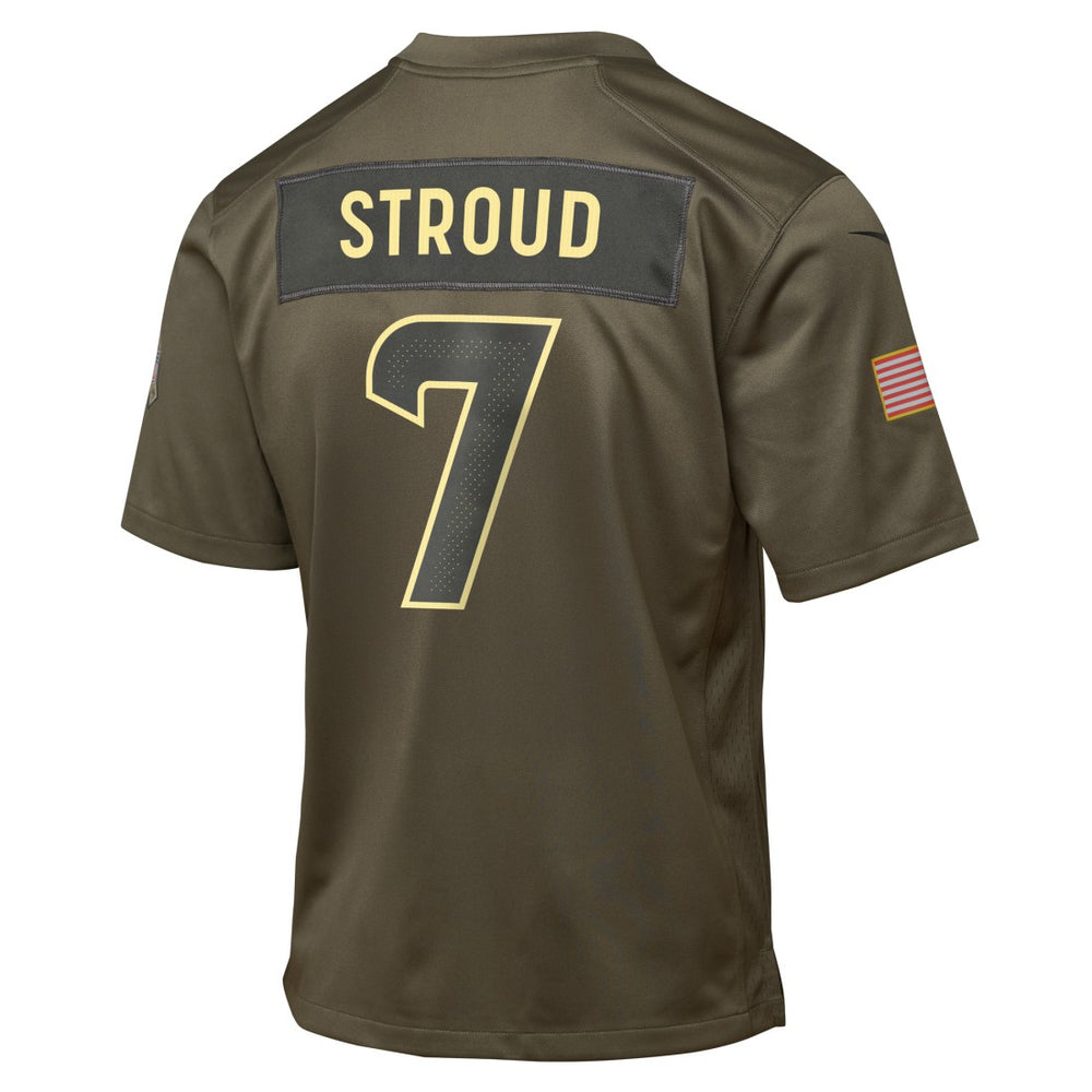 C.J. Stroud  Youth 2025 Salute to Service Game Jersey - Houston Texans