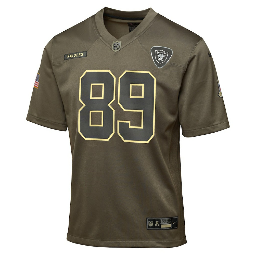 Brock Bowers  Youth 2025 Salute to Service Game Jersey - Las Vegas Raiders