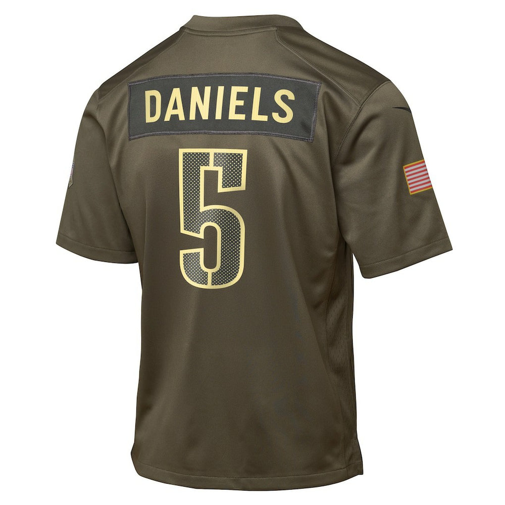 Jayden Daniels  Youth 2025 Salute to Service Game Jersey - Washington Commanders