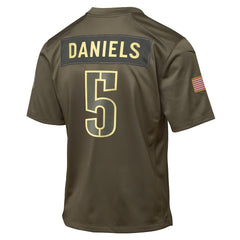 Jayden Daniels  Youth 2025 Salute to Service Game Jersey - Washington Commanders