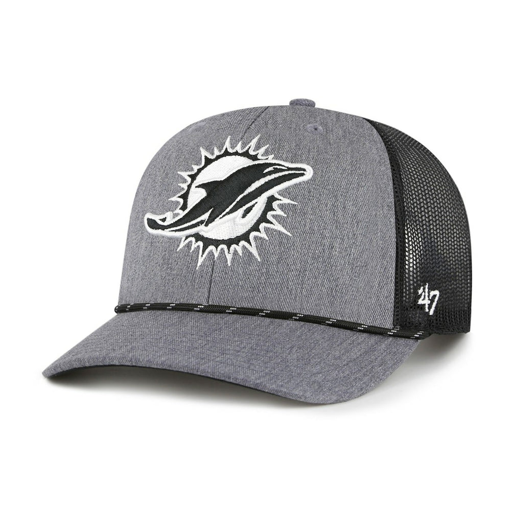 '47 Carbon Rope Trucker Adjustable Hat - Miami Dolphins