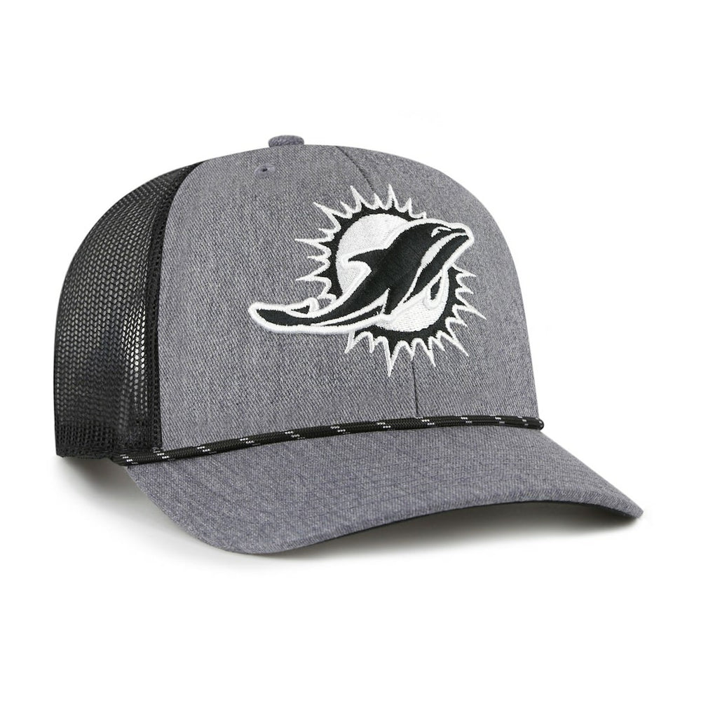 '47 Carbon Rope Trucker Adjustable Hat - Miami Dolphins