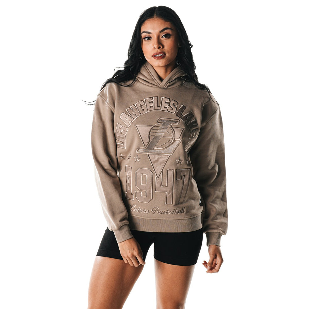 NBA Los Angeles Lakers The Wild Collective Women's Satin Pullover Hoodie