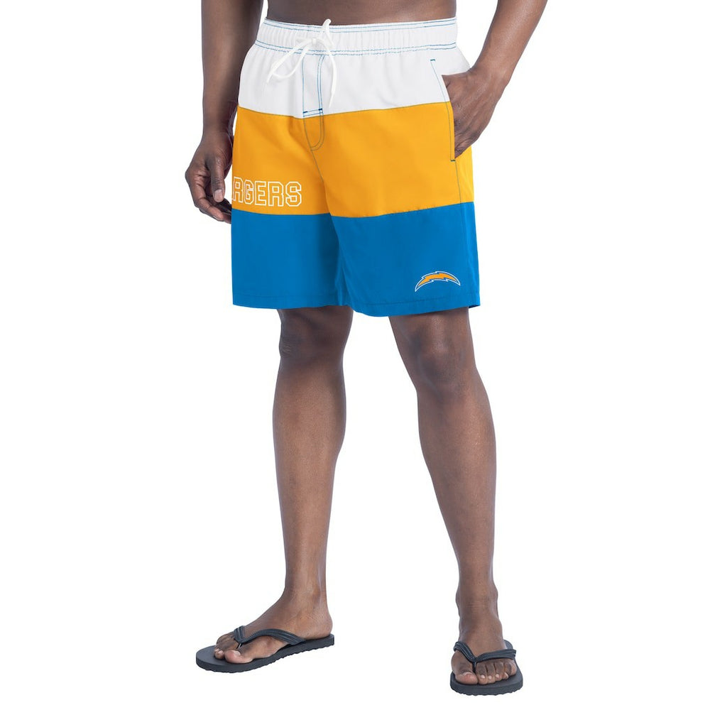 G-III Sports by Carl Banks Sunrise Volley Swim Shorts - Los Angeles Chargers