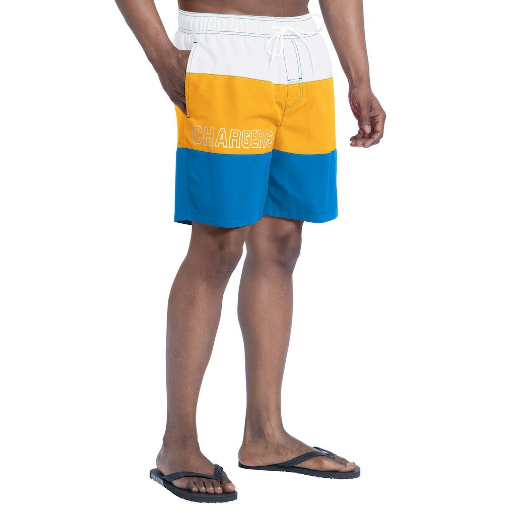 G-III Sports by Carl Banks Sunrise Volley Swim Shorts - Los Angeles Chargers