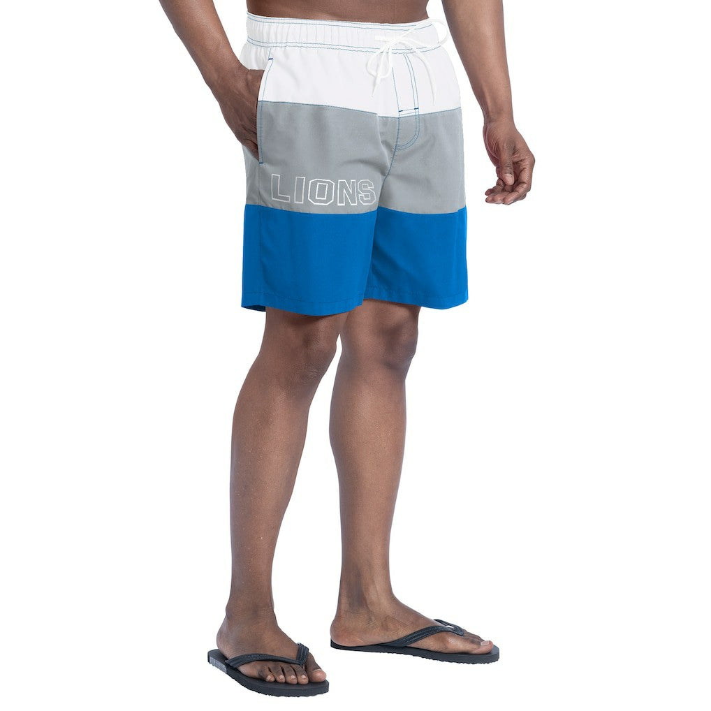 G-III Sports by Carl Banks Sunrise Volley Swim Shorts - Detroit Lions