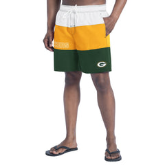 G-III Sports by Carl Banks Sunrise Volley Swim Shorts - Green Bay Packers