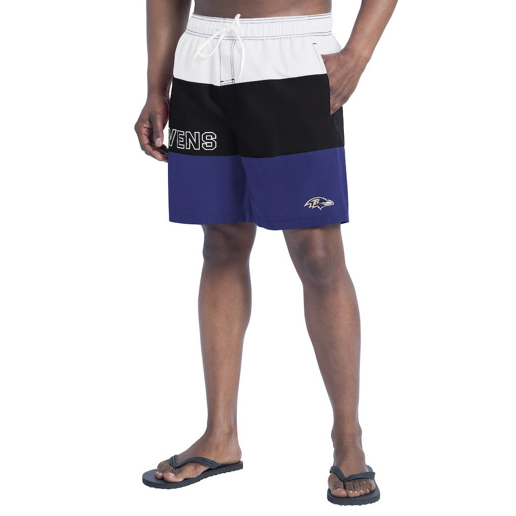 G-III Sports by Carl Banks Sunrise Volley Swim Shorts - Baltimore Ravens