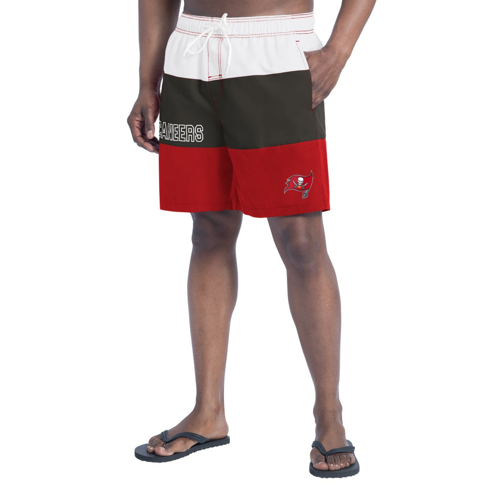 G-III Sports by Carl Banks Sunrise Volley Swim Shorts - Tampa Bay Buccaneers
