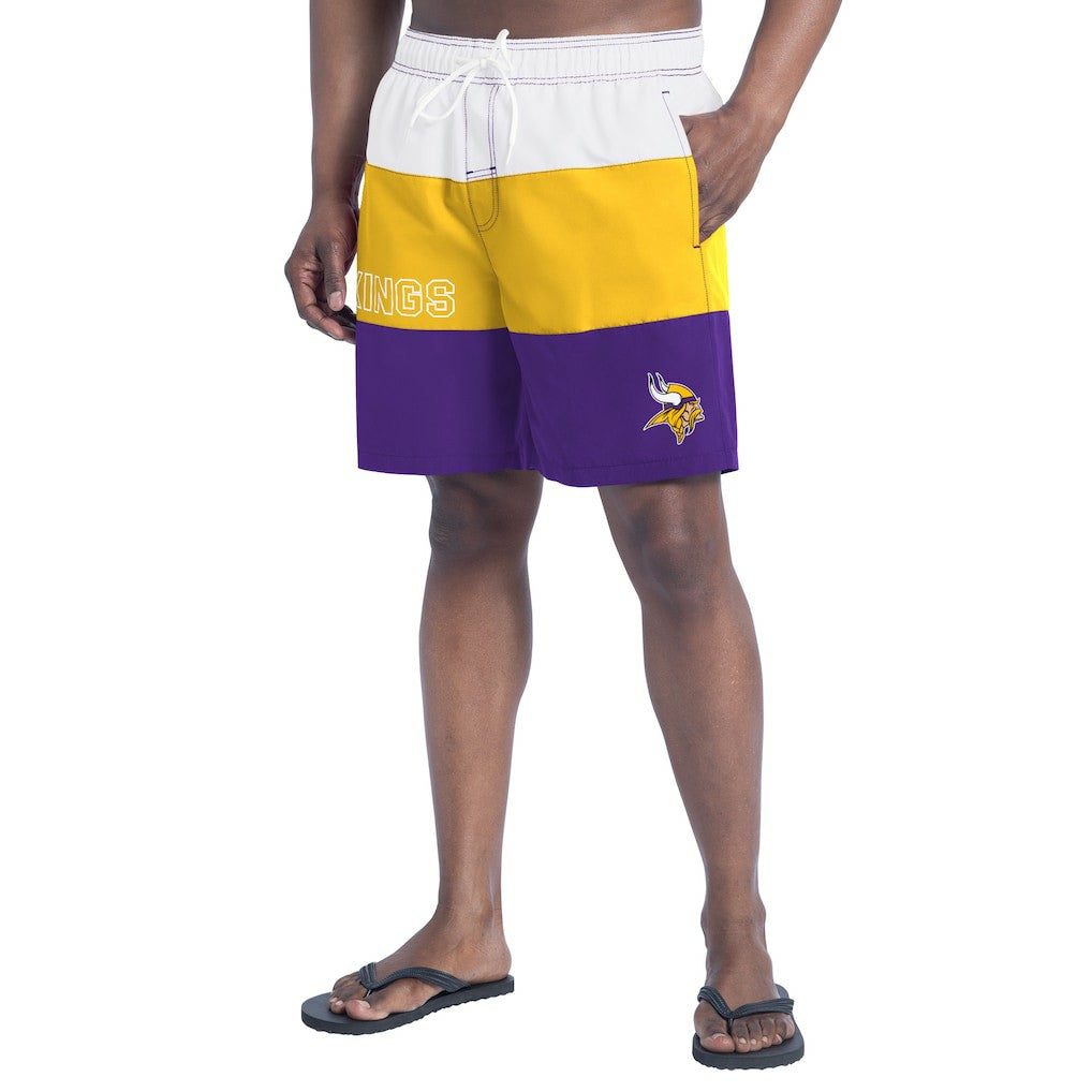 G-III Sports by Carl Banks Sunrise Volley Swim Shorts - Minnesota Vikings