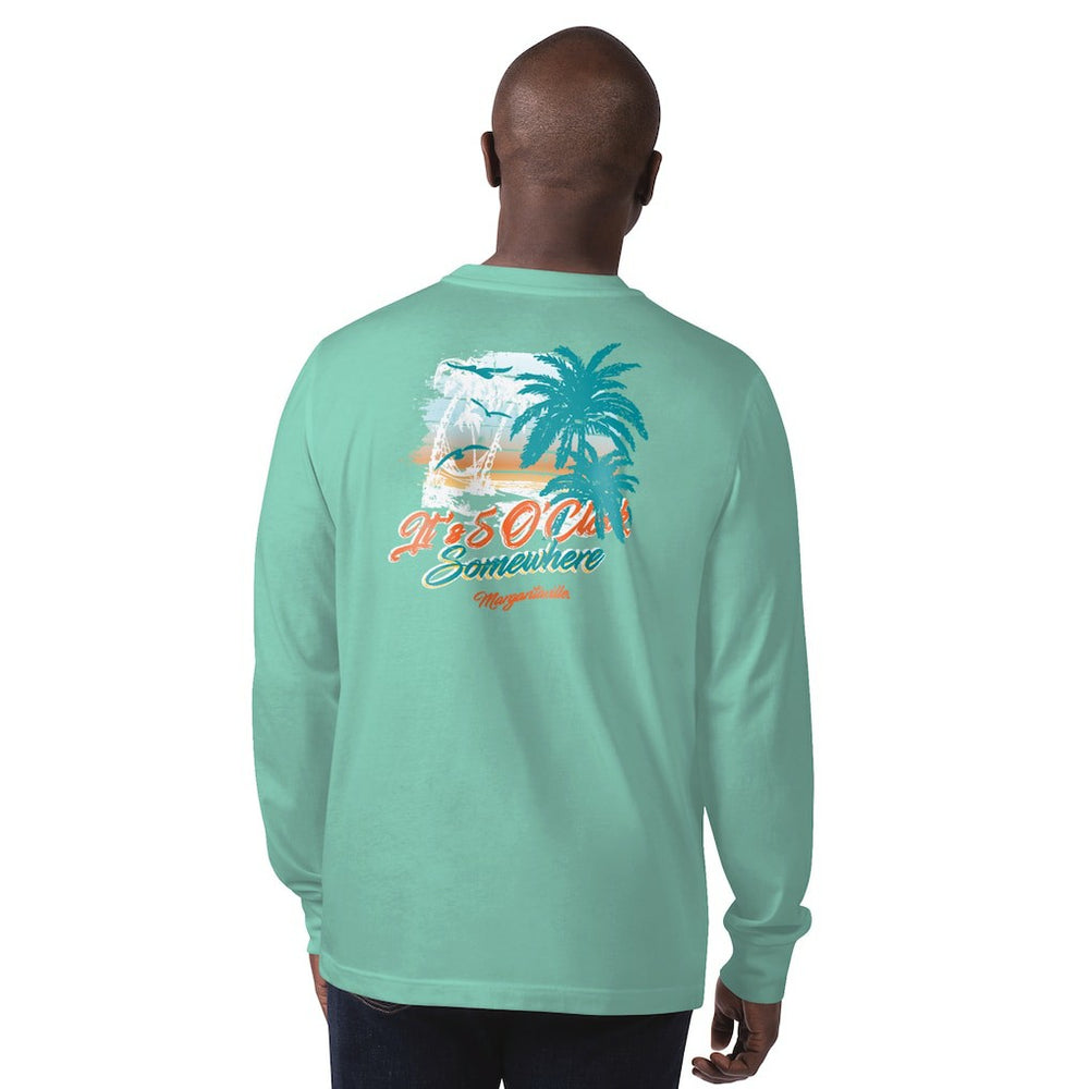 Margaritaville It's Five O'Clock Somewhere Long Sleeve T-Shirt - Miami Dolphins