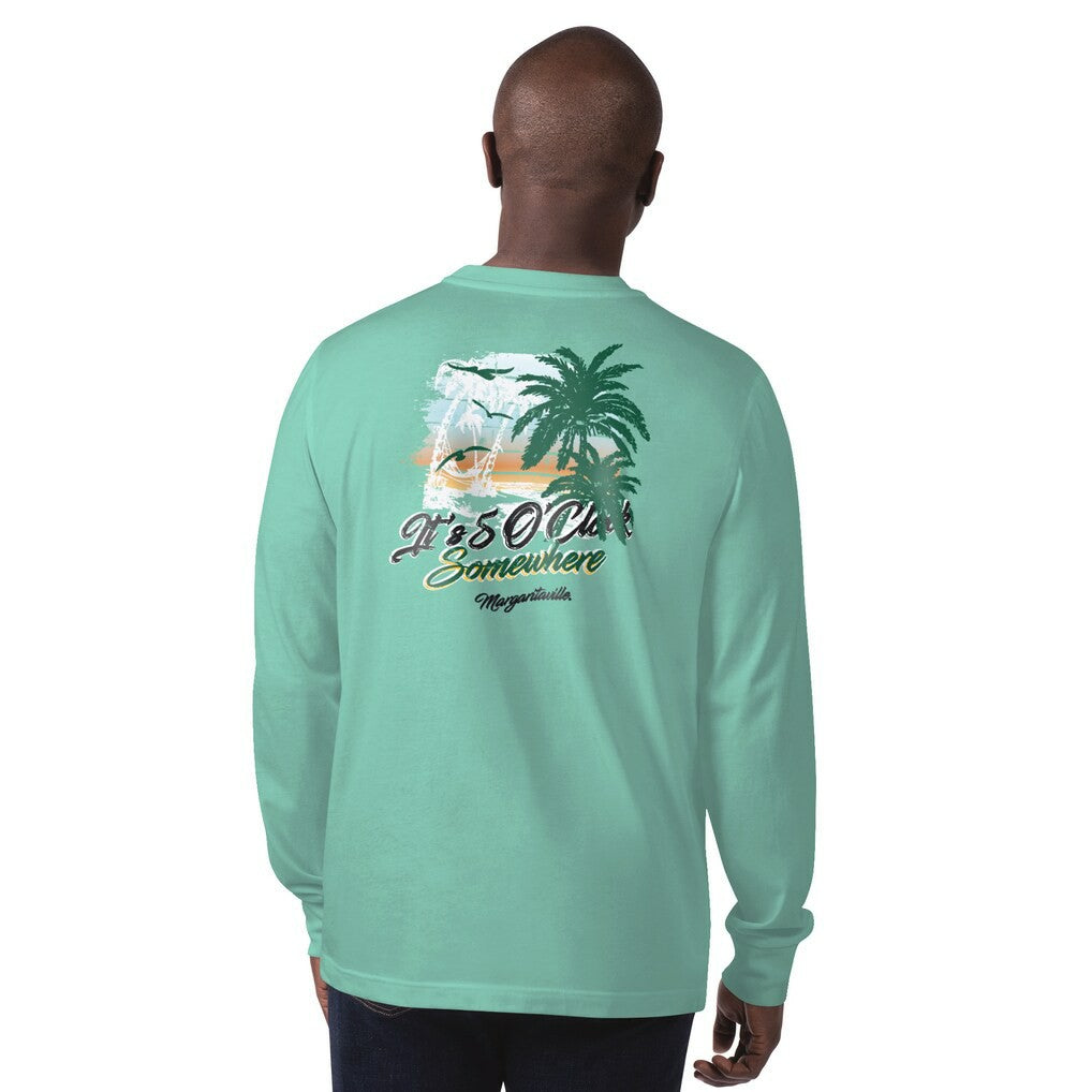 Margaritaville It's Five O'Clock Somewhere Long Sleeve T-Shirt - New York Jets