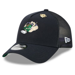 MLB Boston Red Sox New Era 2025 Big League Chew A-Frame 9FORTY Adjustable Trucker Hat