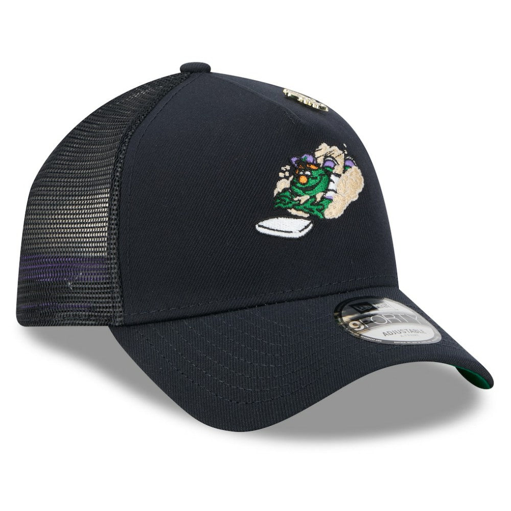 MLB Boston Red Sox New Era 2025 Big League Chew A-Frame 9FORTY Adjustable Trucker Hat