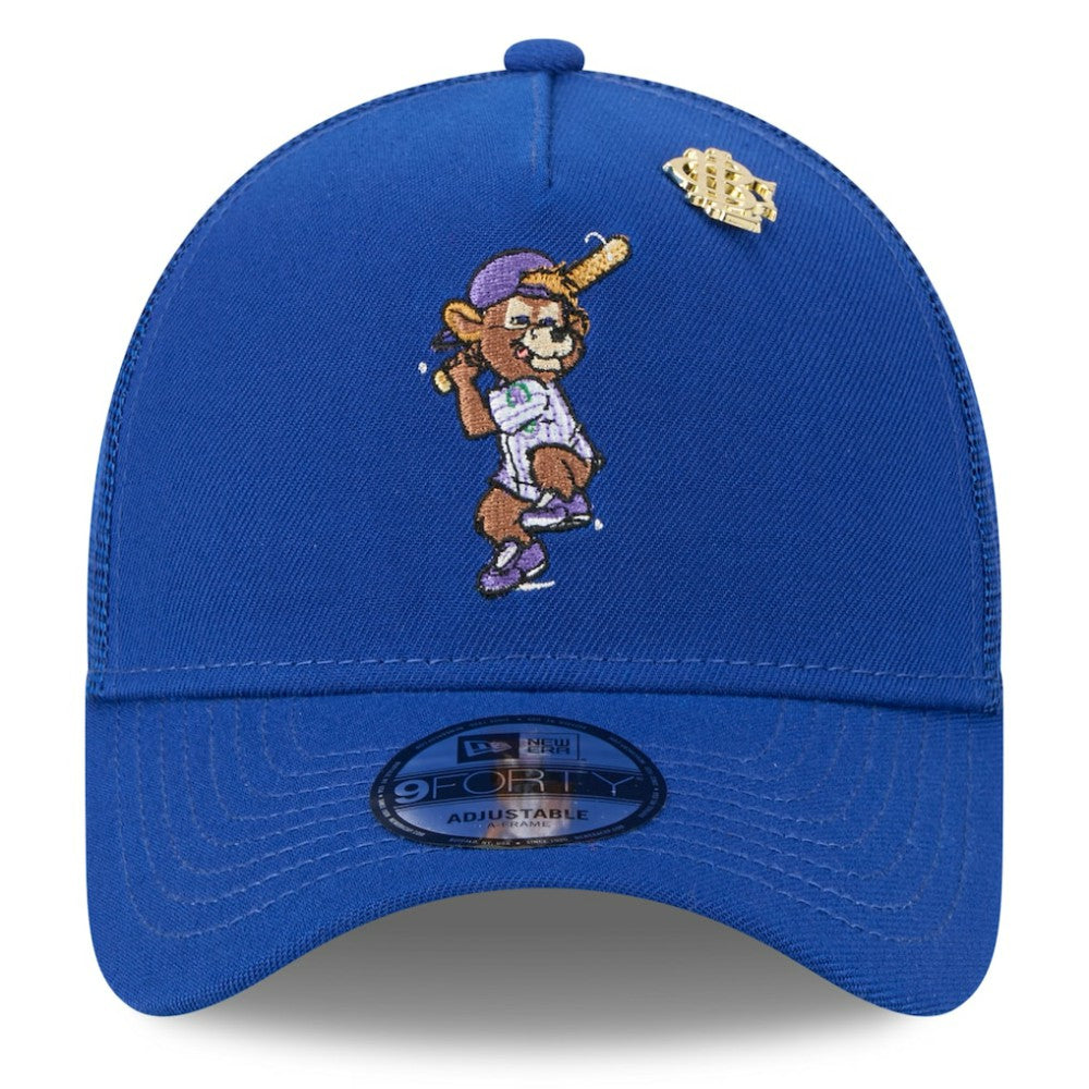 MLB Chicago Cubs New Era 2025 Big League Chew A-Frame 9FORTY Adjustable Trucker Hat