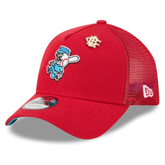 MLB Cincinnati Reds New Era 2025 Big League Chew A-Frame 9FORTY Adjustable Trucker Hat