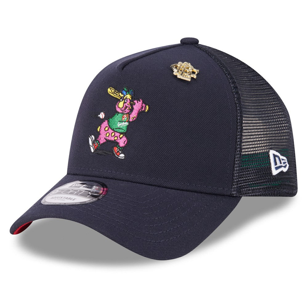 MLB Cleveland Guardians New Era 2025 Big League Chew A-Frame 9FORTY Adjustable Trucker Hat
