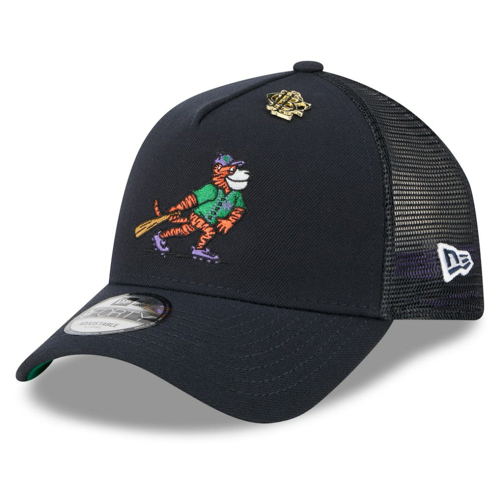 MLB Detroit Tigers New Era 2025 Big League Chew A-Frame 9FORTY Adjustable Trucker Hat