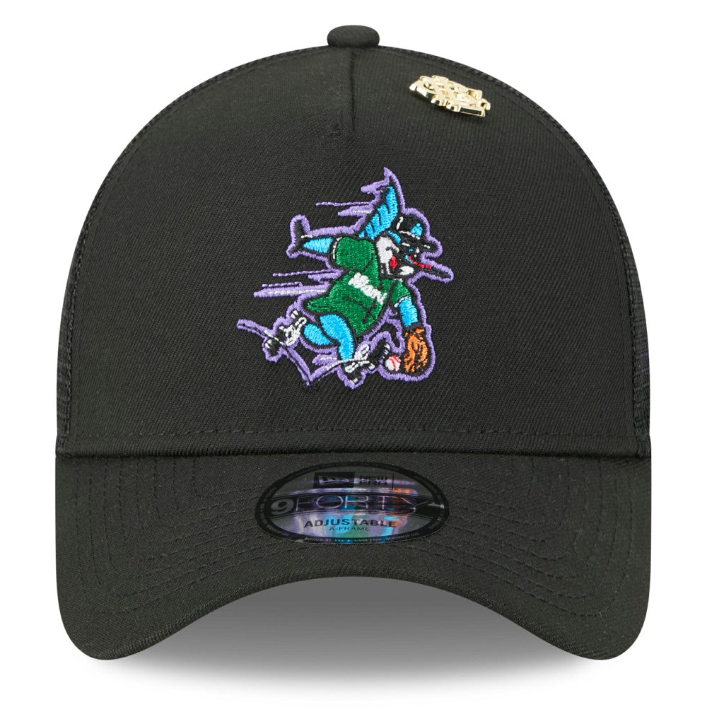 MLB Miami Marlins New Era 2025 Big League Chew A-Frame 9FORTY Adjustable Trucker Hat