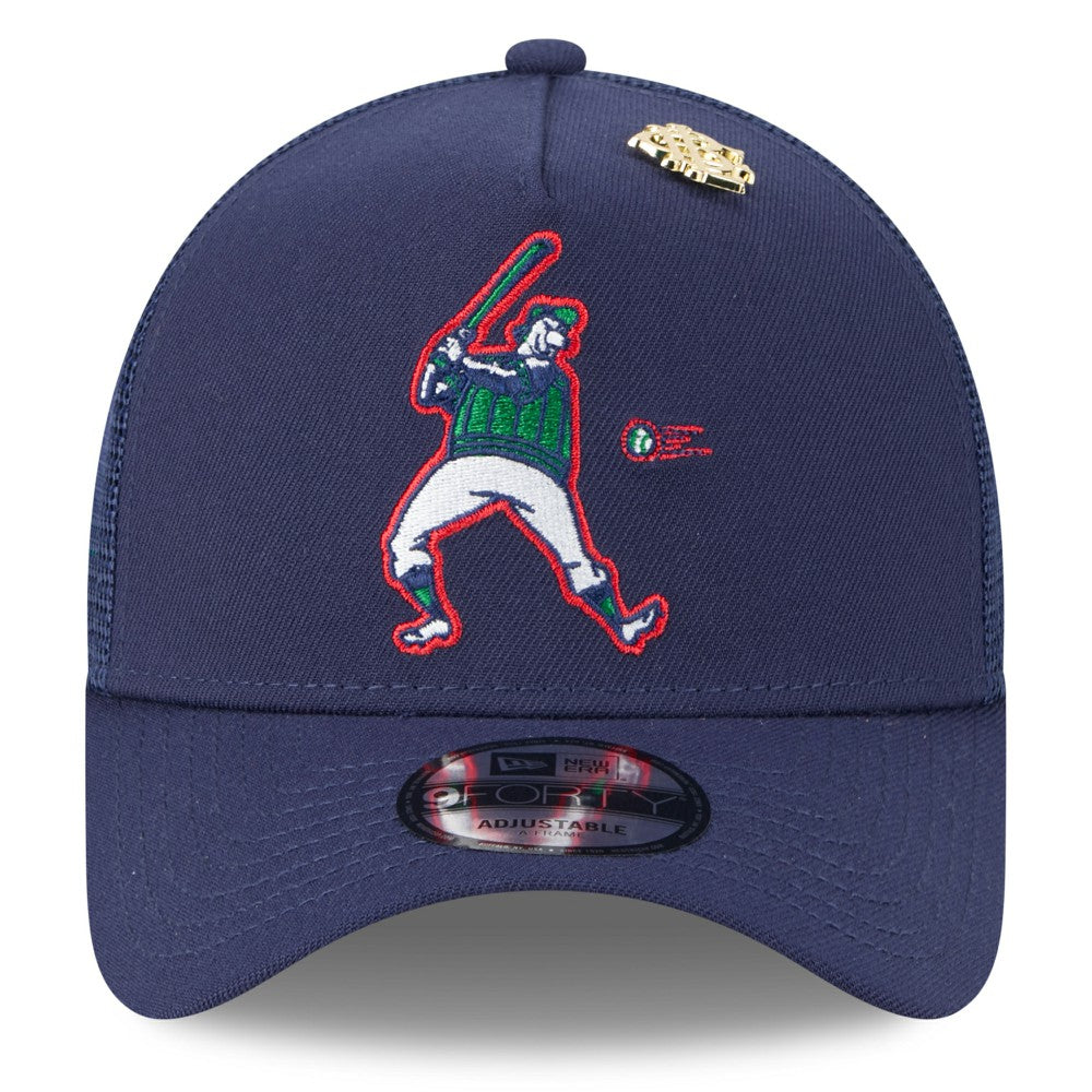 MLB Milwaukee Brewers New Era 2025 Big League Chew A-Frame 9FORTY Adjustable Trucker Hat