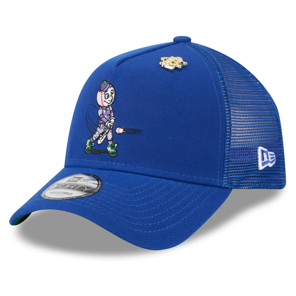 MLB New York Mets New Era 2025 Big League Chew A-Frame 9FORTY Adjustable Trucker Hat