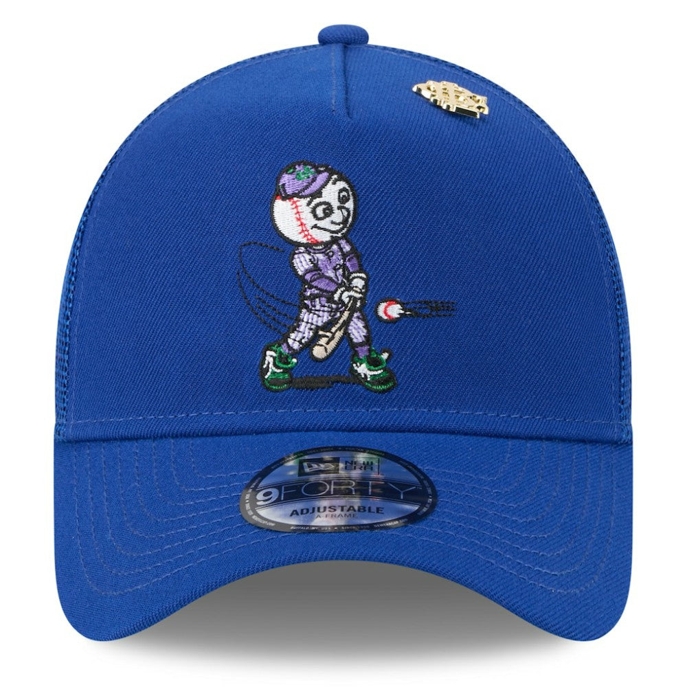 MLB New York Mets New Era 2025 Big League Chew A-Frame 9FORTY Adjustable Trucker Hat