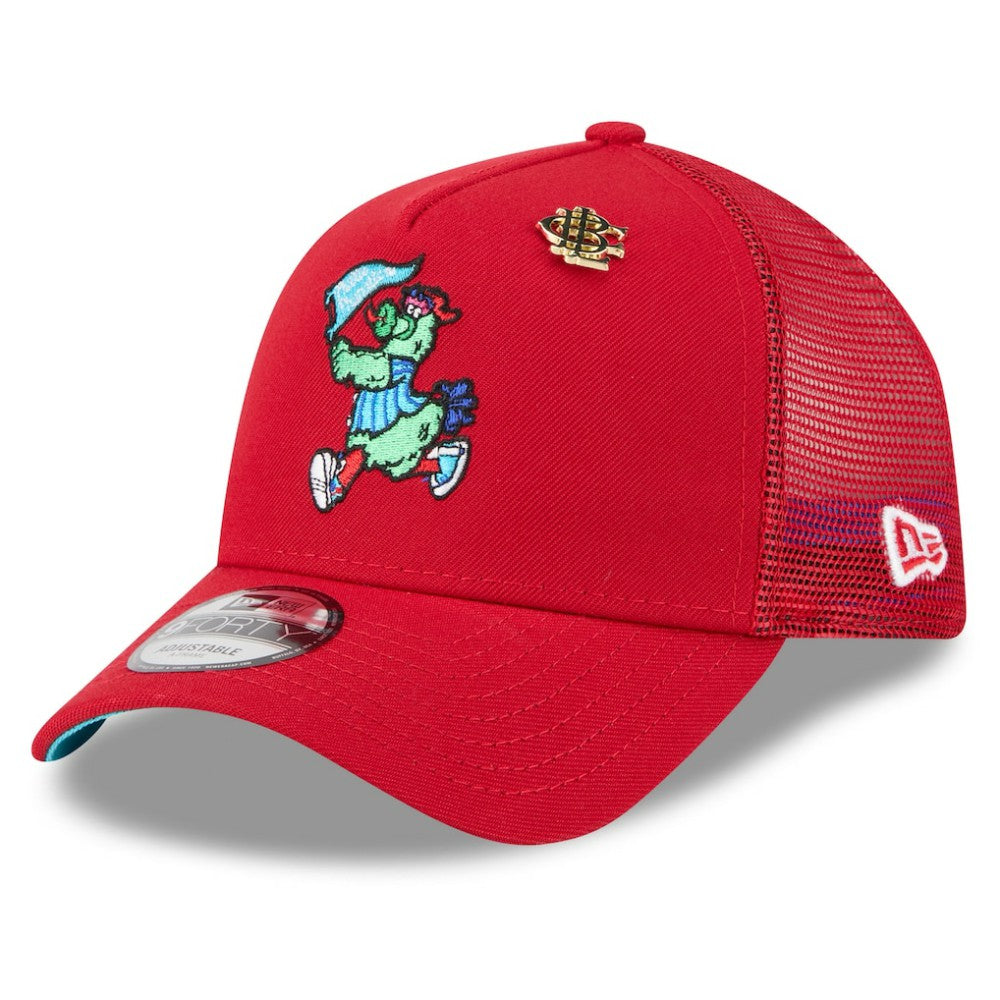 MLB Philadelphia Phillies New Era 2025 Big League Chew A-Frame 9FORTY Adjustable Trucker Hat