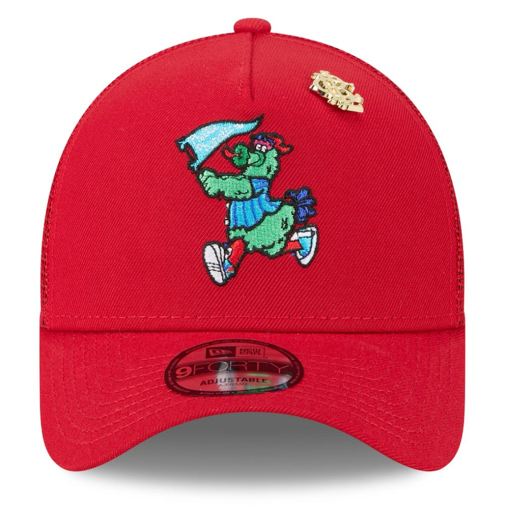 MLB Philadelphia Phillies New Era 2025 Big League Chew A-Frame 9FORTY Adjustable Trucker Hat