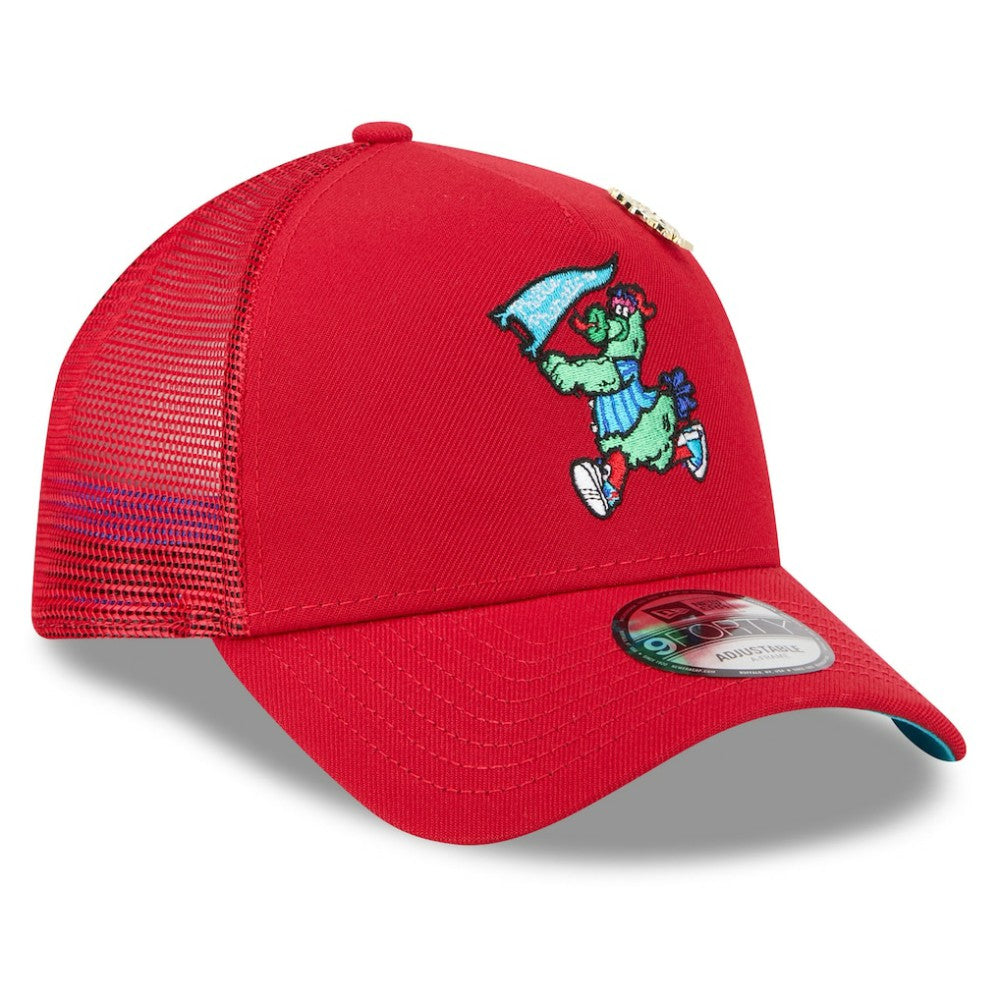 MLB Philadelphia Phillies New Era 2025 Big League Chew A-Frame 9FORTY Adjustable Trucker Hat