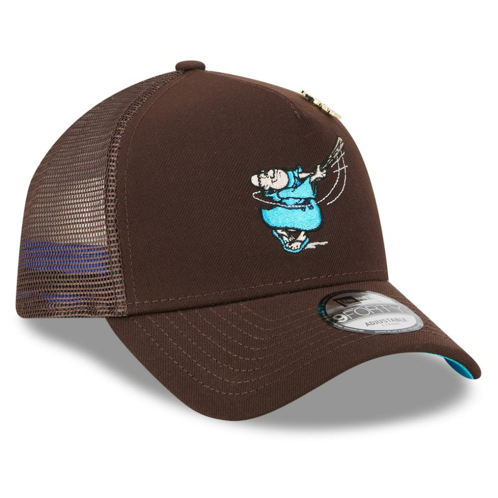 MLB San Diego Padres New Era 2025 Big League Chew A-Frame 9FORTY Adjustable Trucker Hat