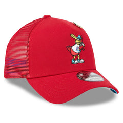 MLB St. Louis Cardinals New Era 2025 Big League Chew A-Frame 9FORTY Adjustable Trucker Hat