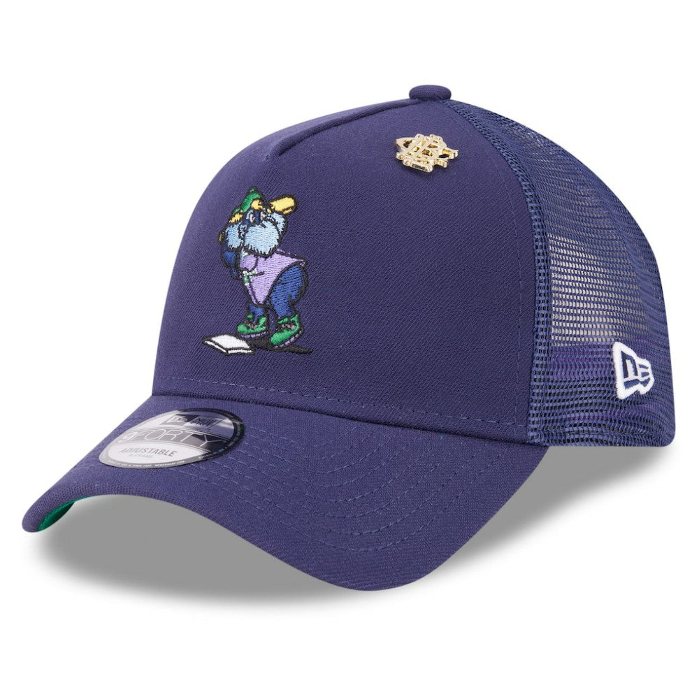 MLB Tampa Bay Rays New Era 2025 Big League Chew A-Frame 9FORTY Adjustable Trucker Hat