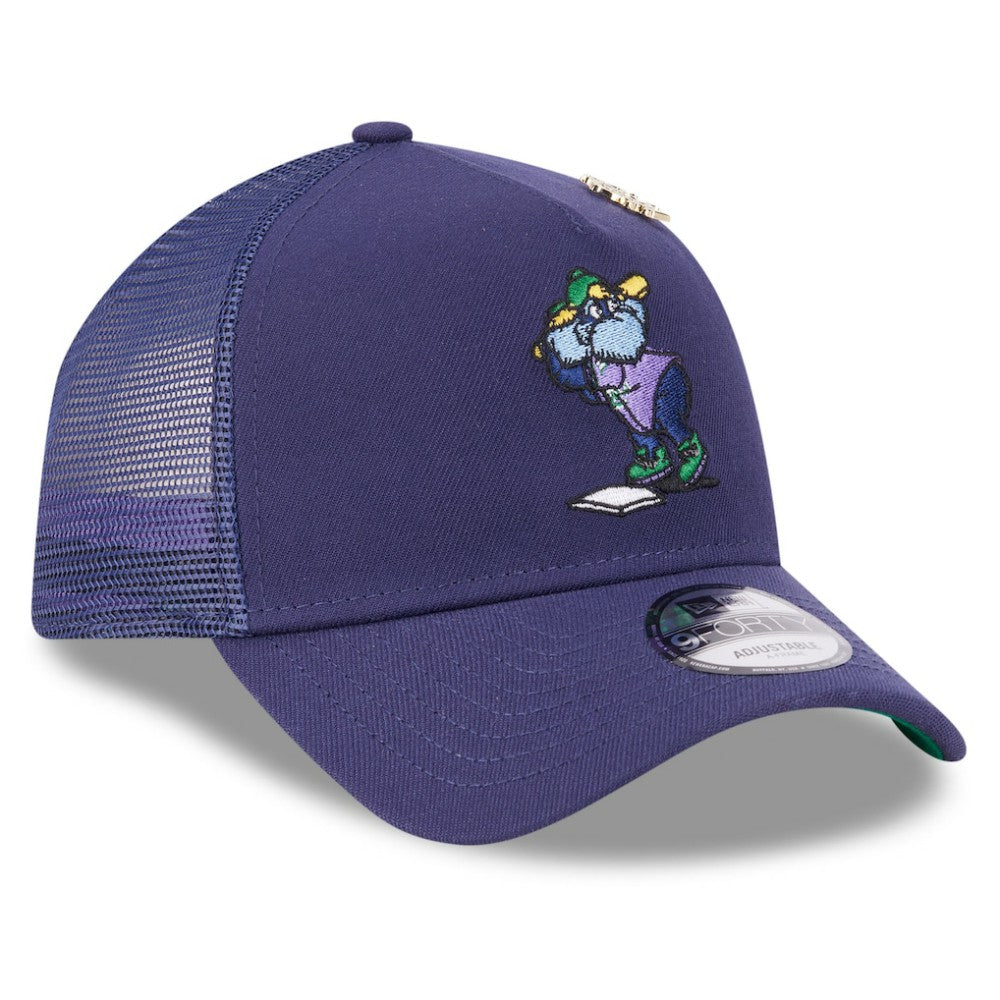 MLB Tampa Bay Rays New Era 2025 Big League Chew A-Frame 9FORTY Adjustable Trucker Hat