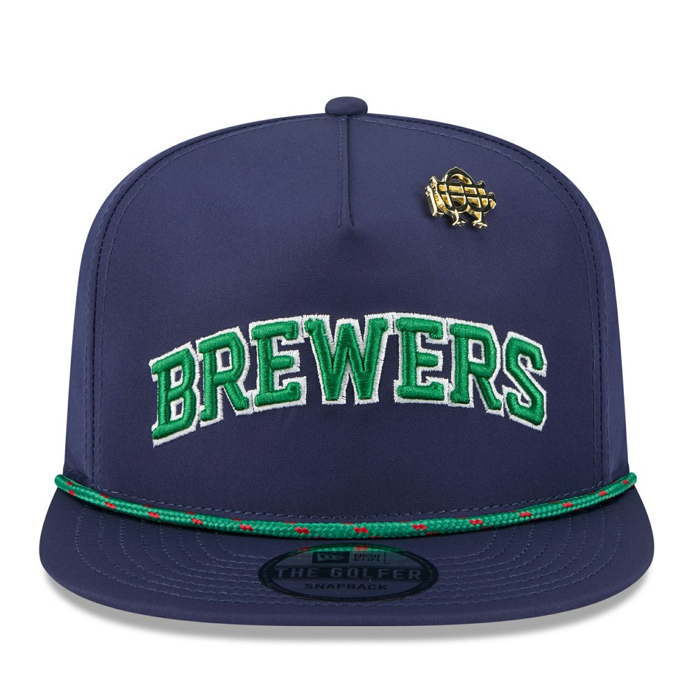 MLB Milwaukee Brewers New Era 2025 Big League Chew Golfer Snapback Hat
