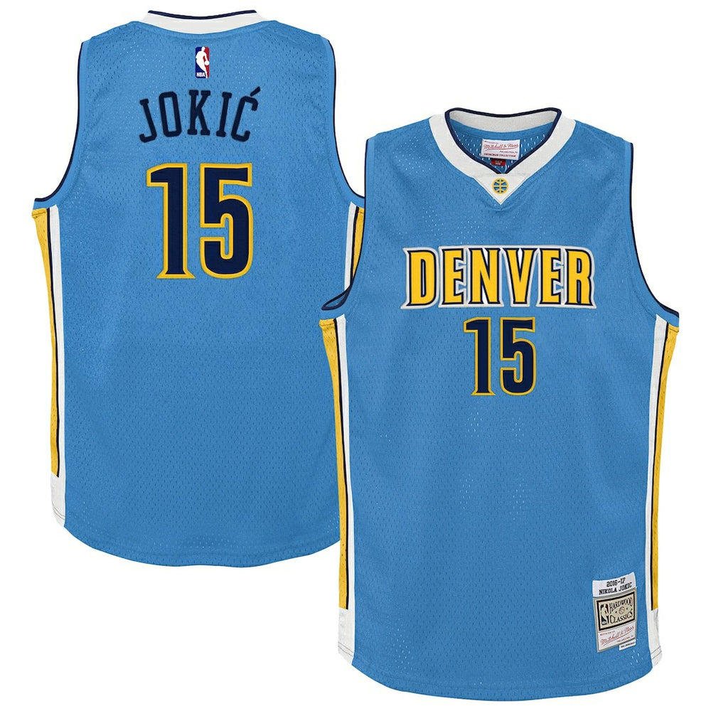 NBA Nikola Jokic Denver Nuggets Youth 2016/17 Hardwood Classics Swingman Jersey sale