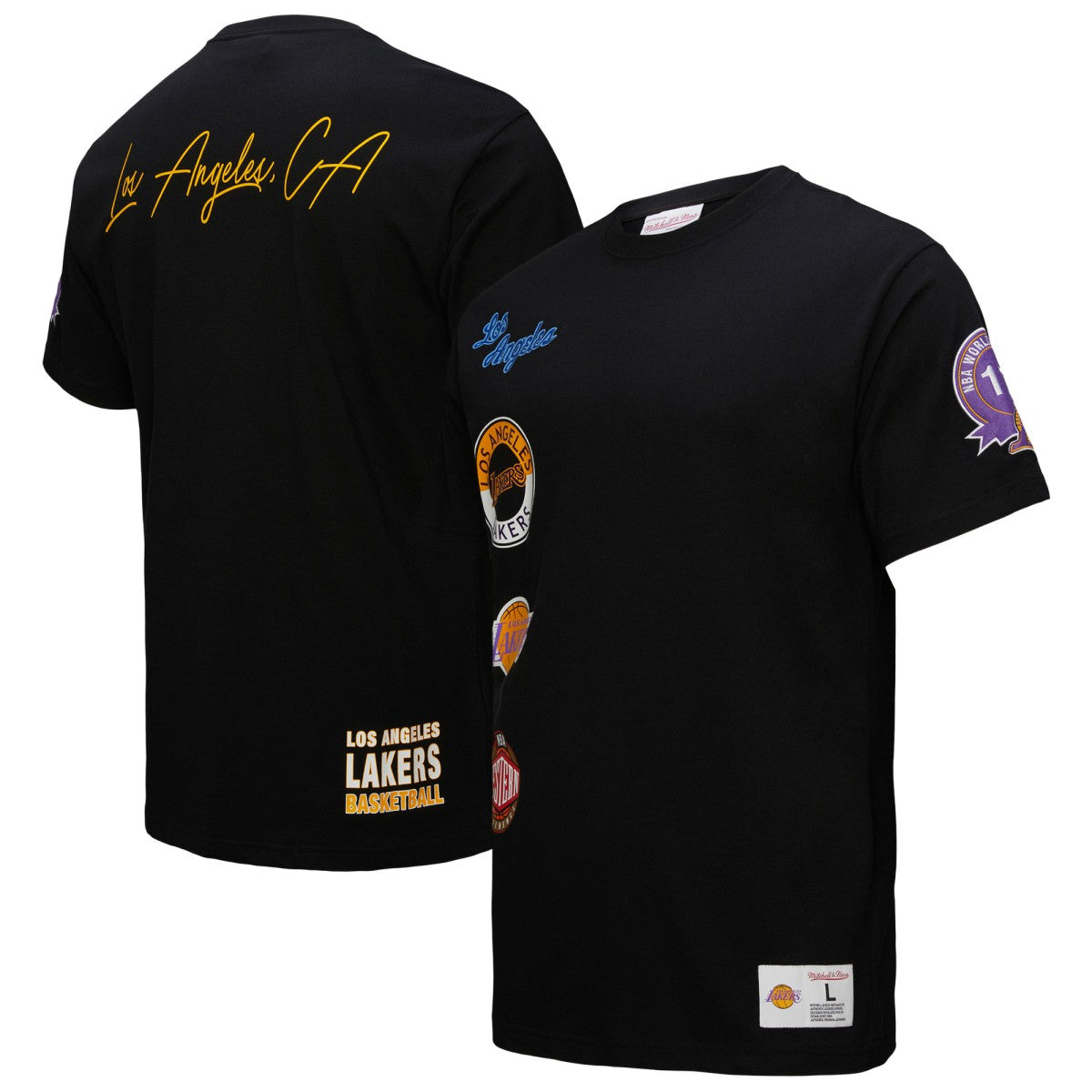 NBA Los Angeles Lakers Black Out Collection Vintage Premium T-Shirt