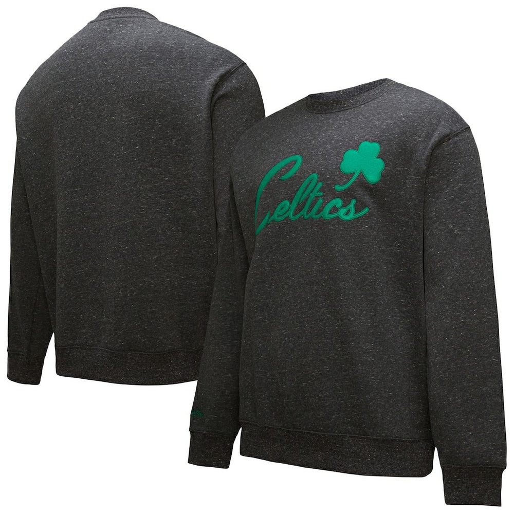 NBA Boston Celtics Hardwood Classics Blackout Collection Snow Washed Pullover Sweatshirt