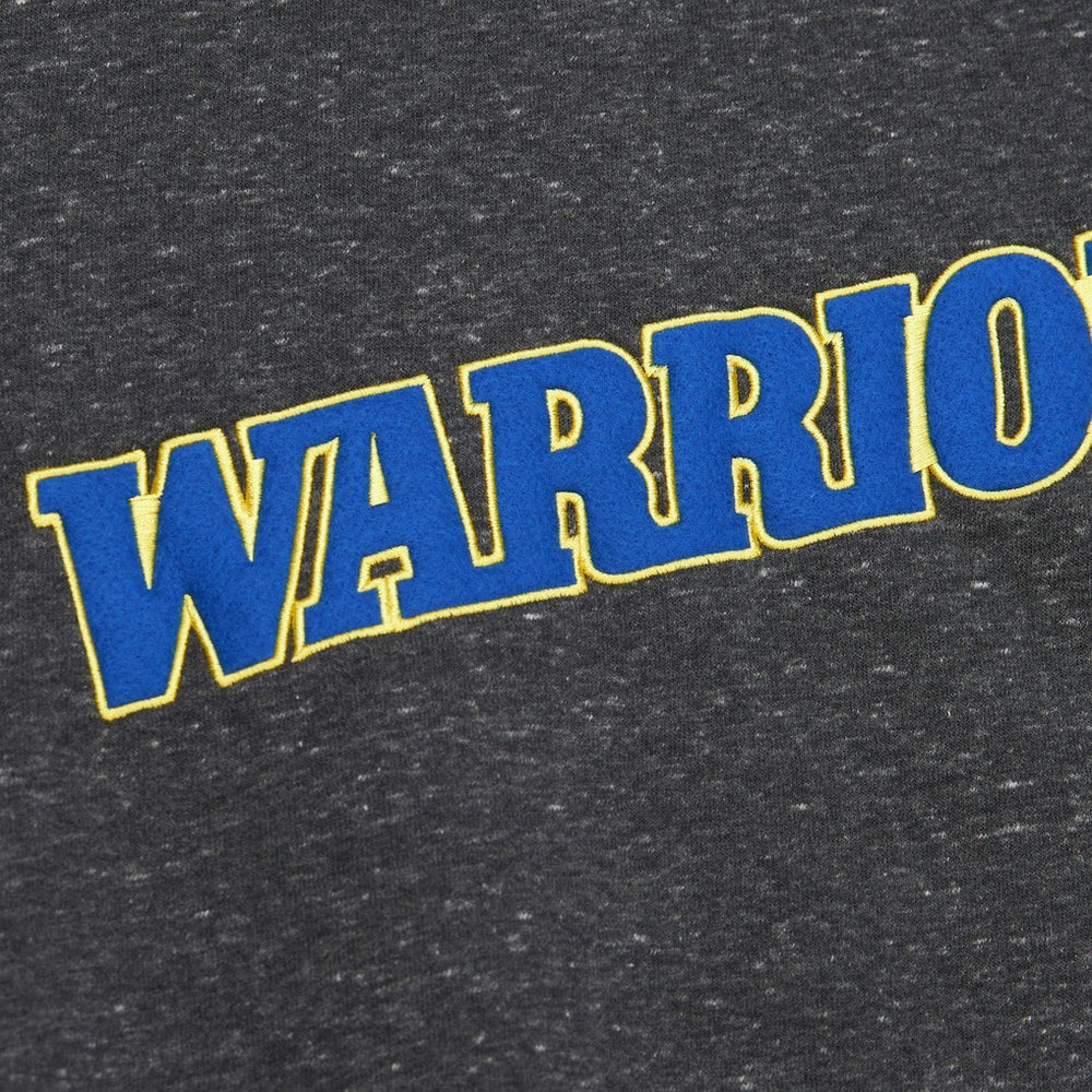 NBA Golden State Warriors Black Out Collection Snow Washed Vintage Logo Pullover Sweatshirt sale