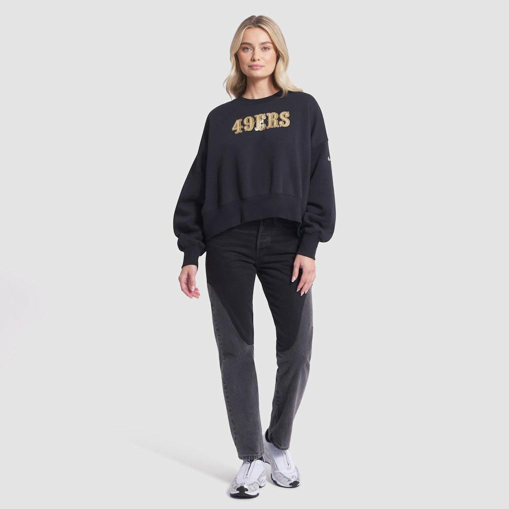 Women's 2025 Rivalries Collection Oversized Phoenix Fleece Sweatshirt - San Francisco 49ers