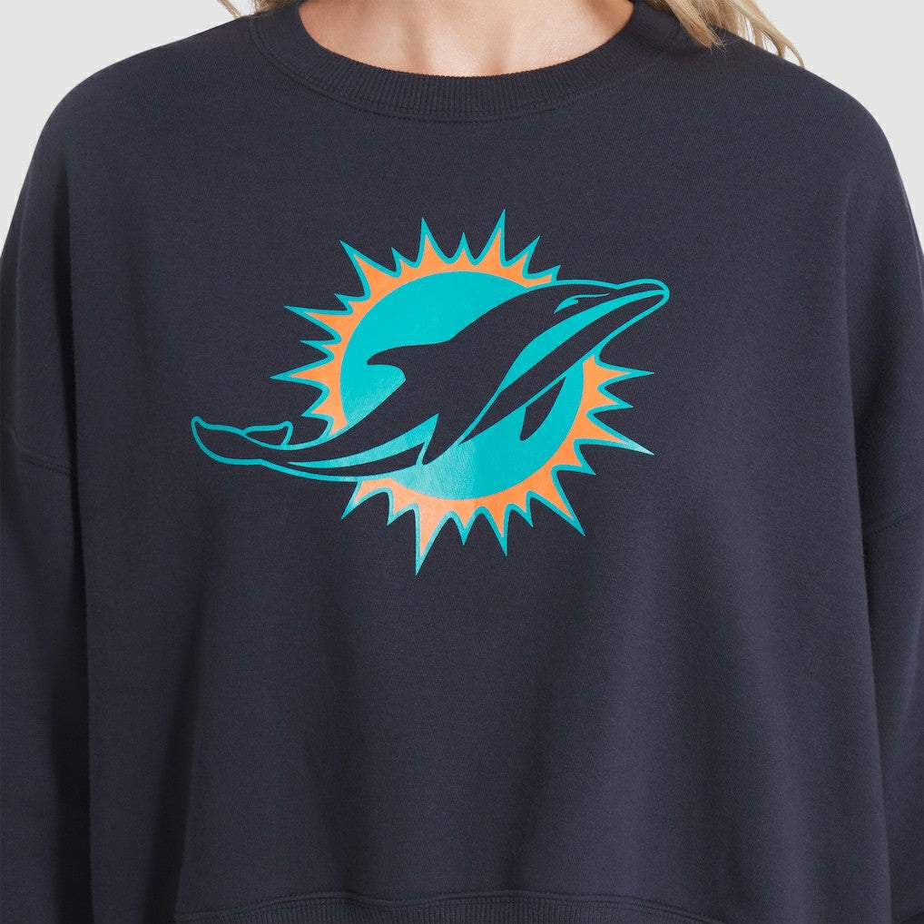 Women's 2025 Rivalries Collection Oversized Phoenix Fleece Sweatshirt - Miami Dolphins