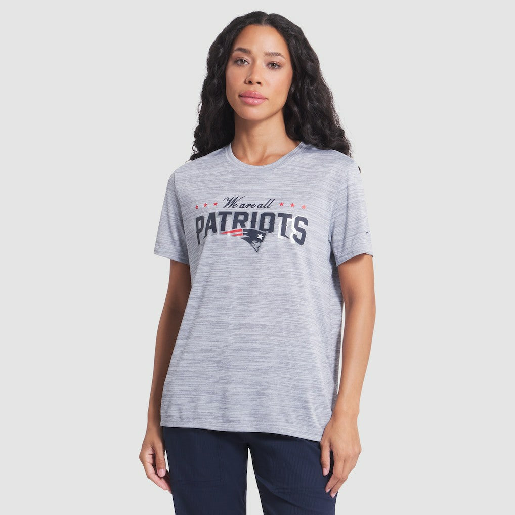 Women's 2025 Rivalries Collection Sideline Velocity Dri-FIT T-Shirt - New England Patriots