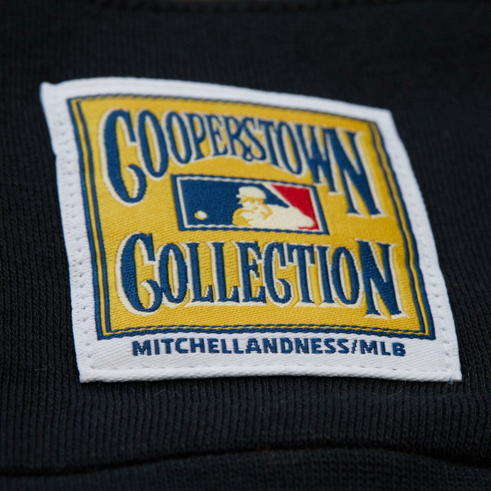 MLB Los Angeles Dodgers Mitchell & Ness Women's Cooperstown Collection Blocked Fleece Pullover Sweatshirt- Gray/Black