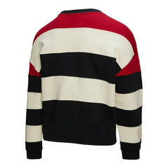 MLB Atlanta Braves Mitchell & Ness Women's Cooperstown Collection Blocked Fleece Pullover Sweatshirt- Red/Black