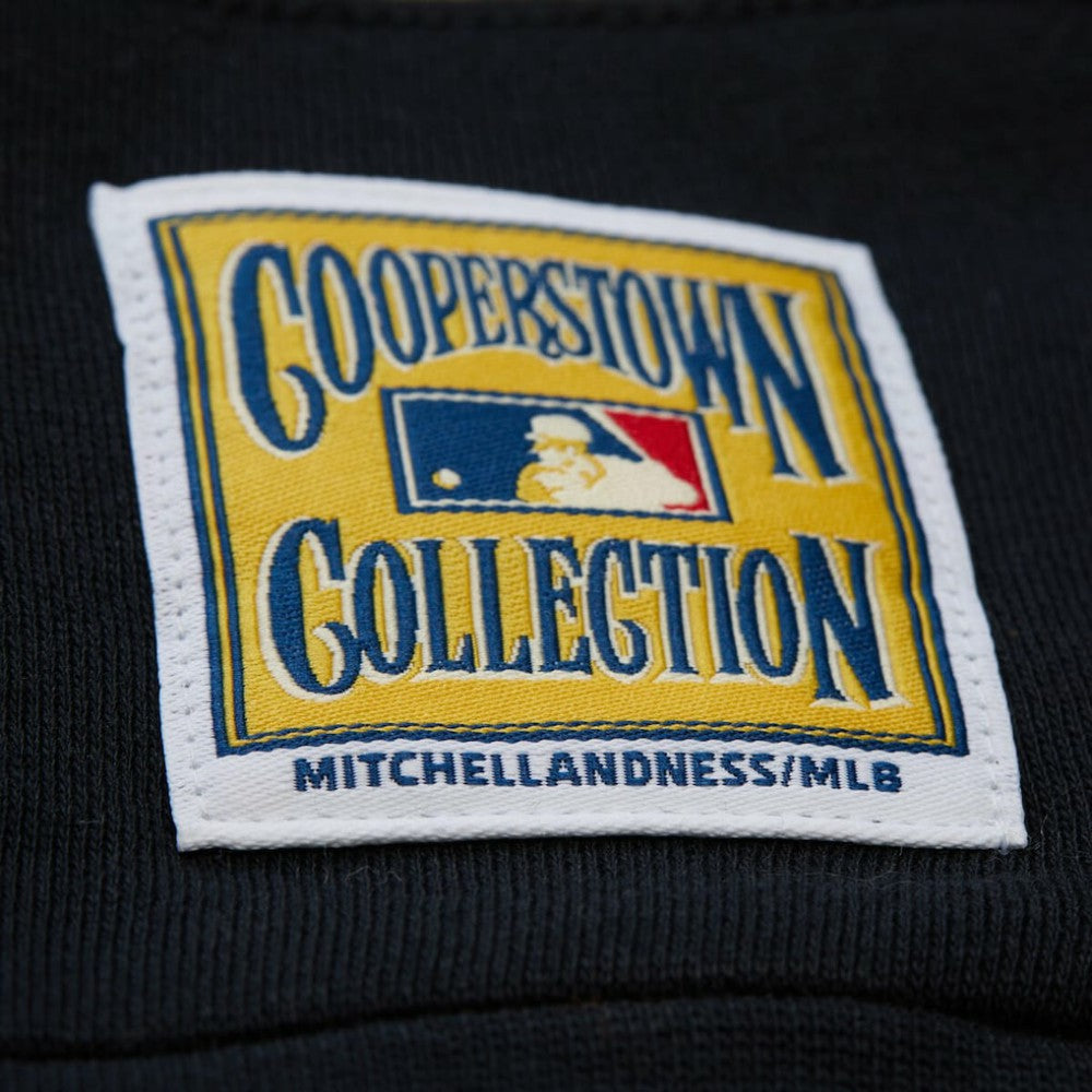 MLB Atlanta Braves Mitchell & Ness Women's Cooperstown Collection Blocked Fleece Pullover Sweatshirt- Red/Black