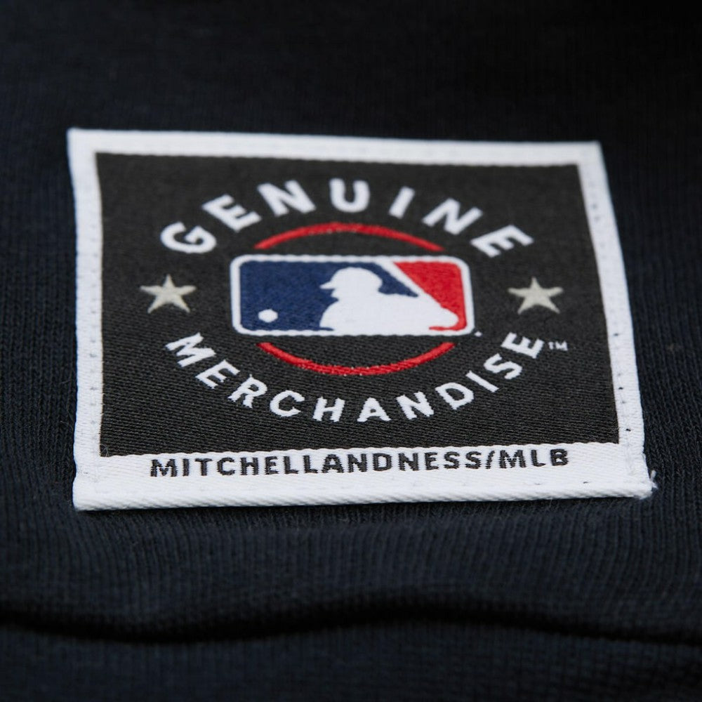 MLB Milwaukee Brewers Mitchell & Ness Women's Cooperstown Collection Blocked Fleece Pullover Sweatshirt- Gray/Black